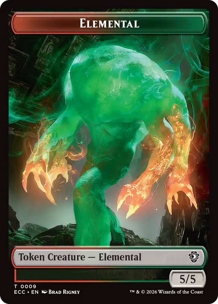 Rhino Warrior // Elemental (0009) Double-Sided Token [Lorwyn Eclipsed Tokens] | Exor Games Summserside