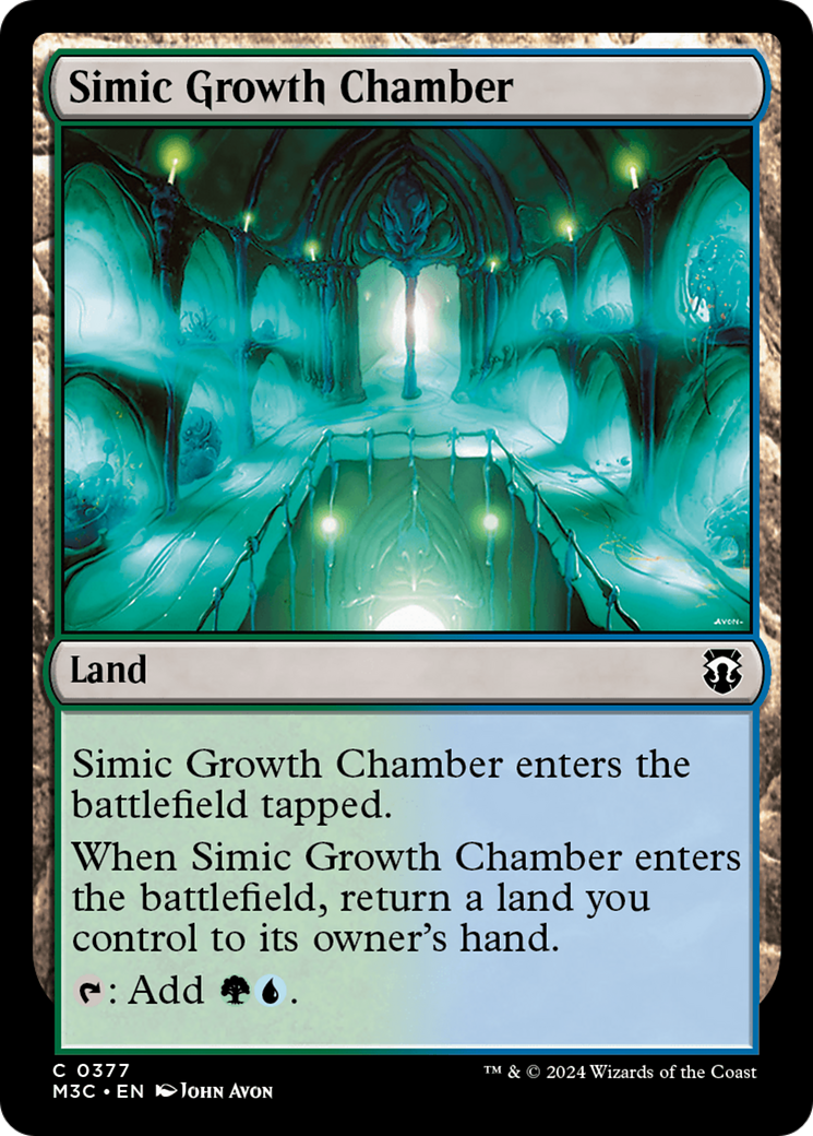 Simic Growth Chamber (Ripple Foil) [Modern Horizons 3 Commander] | Exor Games Summserside