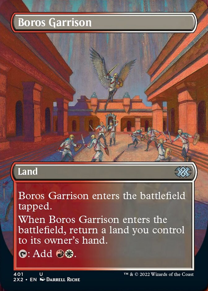 Boros Garrison (Borderless Alternate Art) [Double Masters 2022] | Exor Games Summserside