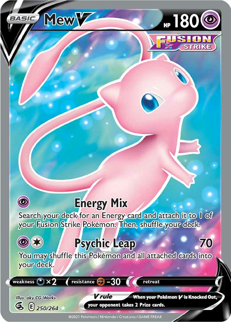 Mew V (250/264) [Sword & Shield: Fusion Strike] | Exor Games Summserside