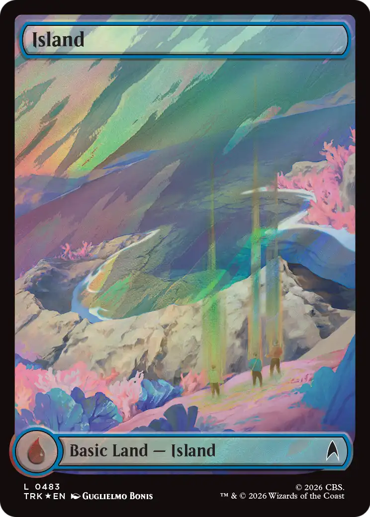 Island (0483) (Surge Foil) [Star Trek] | Exor Games Summserside