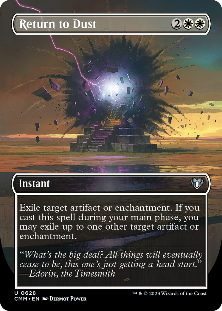 Return to Dust (Borderless Alternate Art) [Commander Masters] | Exor Games Summserside