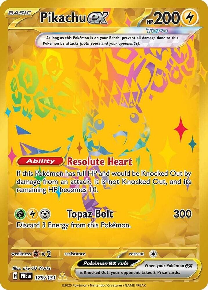 Pikachu ex (179/131) [Scarlet & Violet: Prismatic Evolutions] | Exor Games Summserside
