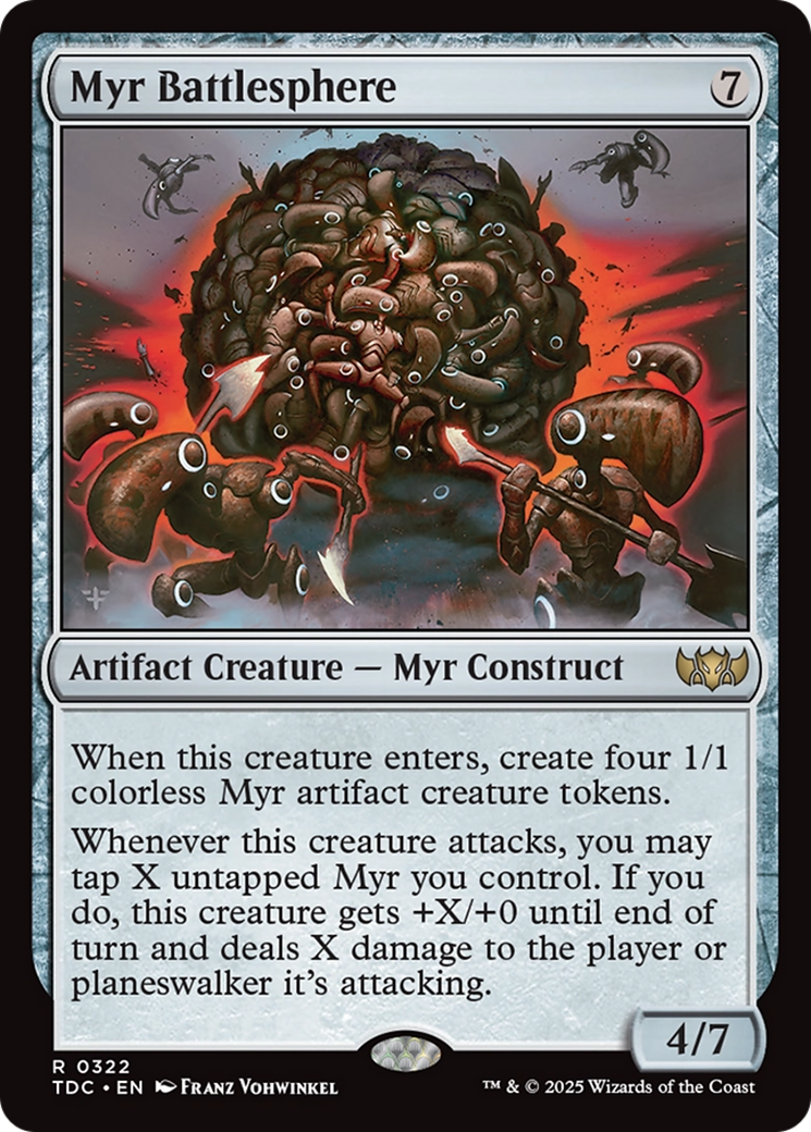 Myr Battlesphere [Tarkir: Dragonstorm Commander] | Exor Games Summserside