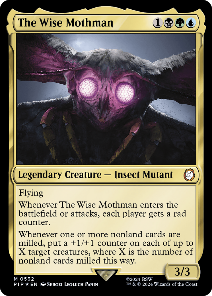 The Wise Mothman (Surge Foil) [Fallout] | Exor Games Summserside