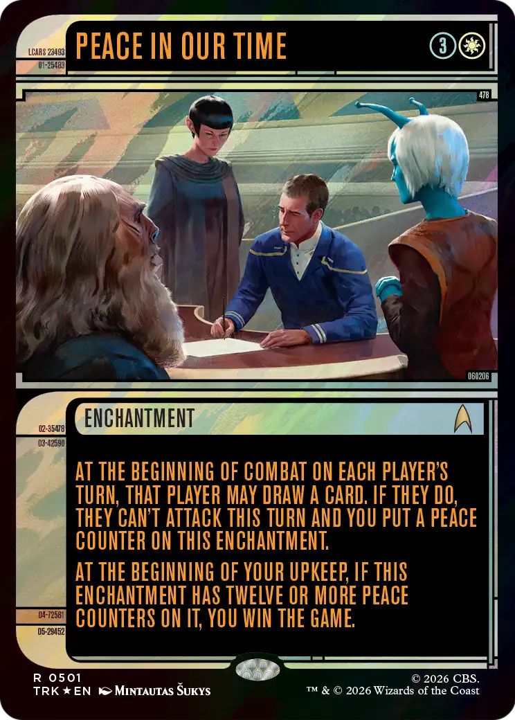 Peace in Our Time (Showcase) (Surge Foil) [Star Trek] | Exor Games Summserside