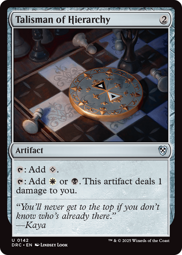 Talisman of Hierarchy [Aetherdrift Commander] | Exor Games Summserside