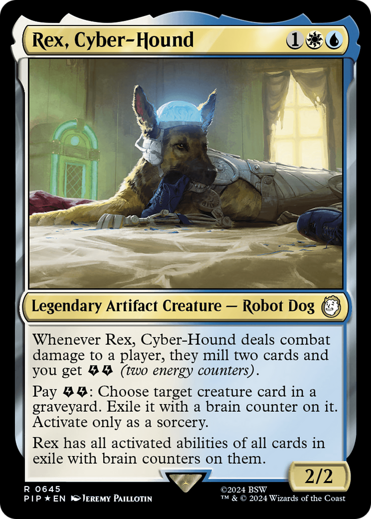 Rex, Cyber-Hound (Surge Foil) [Fallout] | Exor Games Summserside