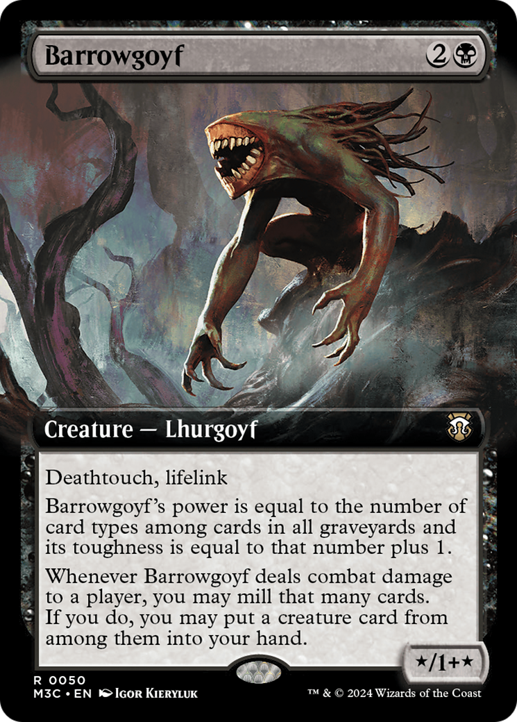 Barrowgoyf (Extended Art) [Modern Horizons 3 Commander] | Exor Games Summserside