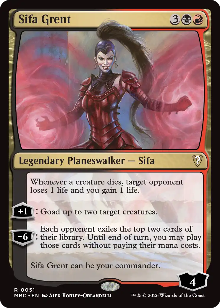 Sifa Grent [Mystery Booster: Commander Edition] | Exor Games Summserside