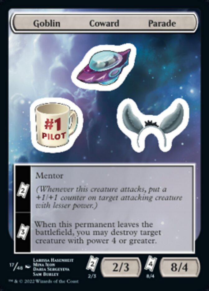 Goblin Coward Parade [Unfinity Stickers] | Exor Games Summserside