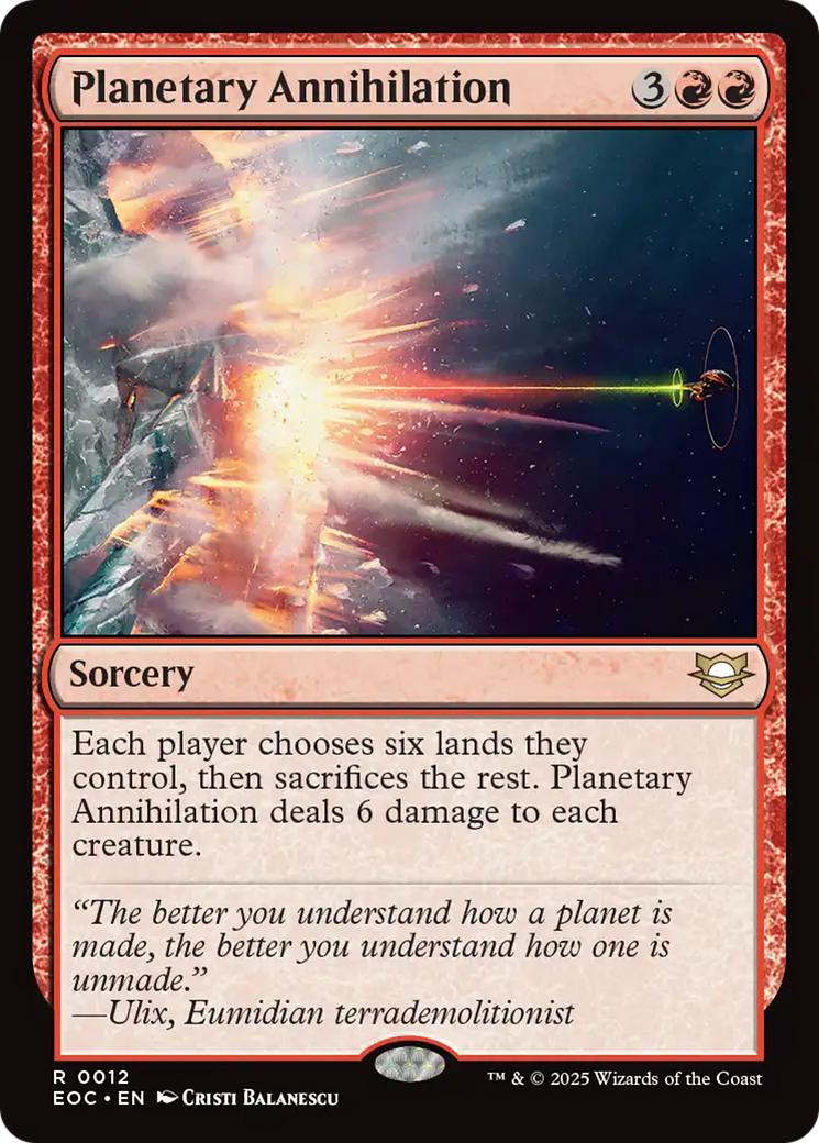 Planetary Annihilation [Edge of Eternities Commander] | Exor Games Summserside