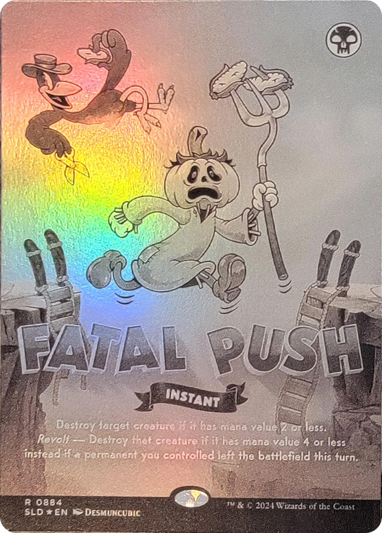 Fatal Push (0884) (Black & White Foil) [Secret Lair Drop Series] | Exor Games Summserside