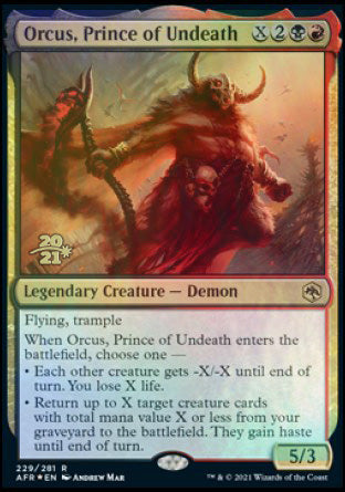 Orcus, Prince of Undeath [Dungeons & Dragons: Adventures in the Forgotten Realms Prerelease Promos] | Exor Games Summserside