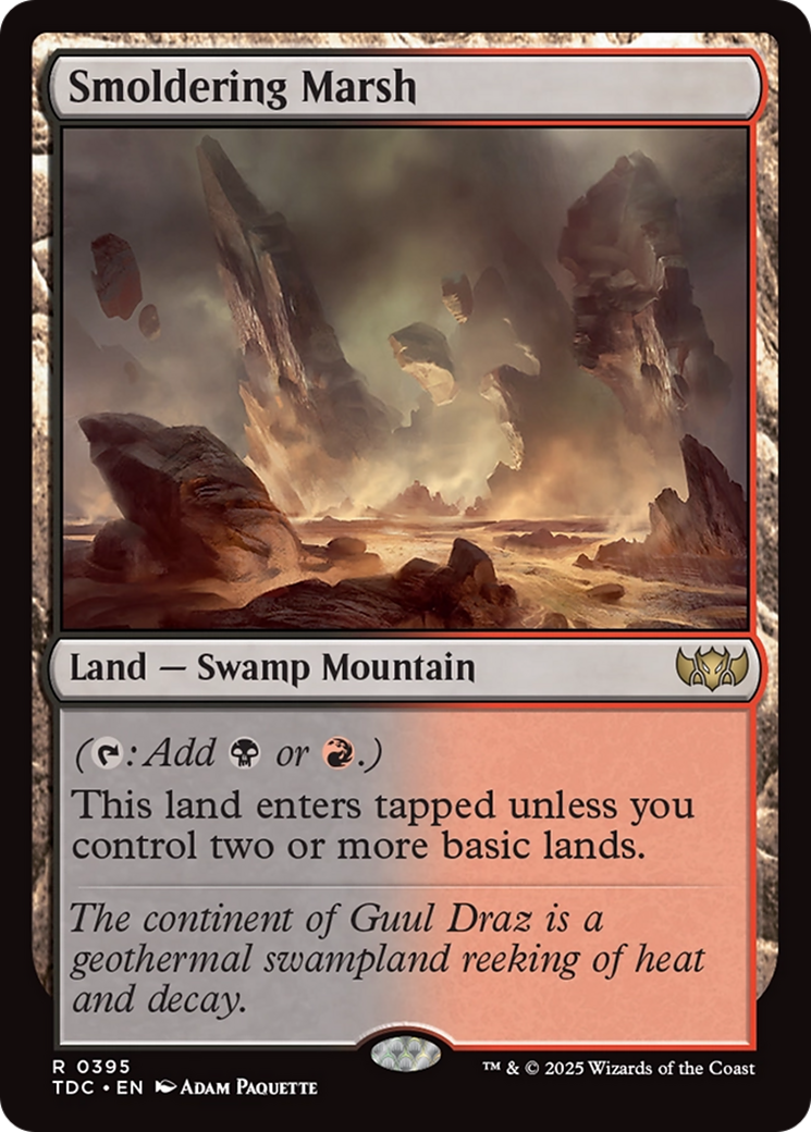Smoldering Marsh [Tarkir: Dragonstorm Commander] | Exor Games Summserside
