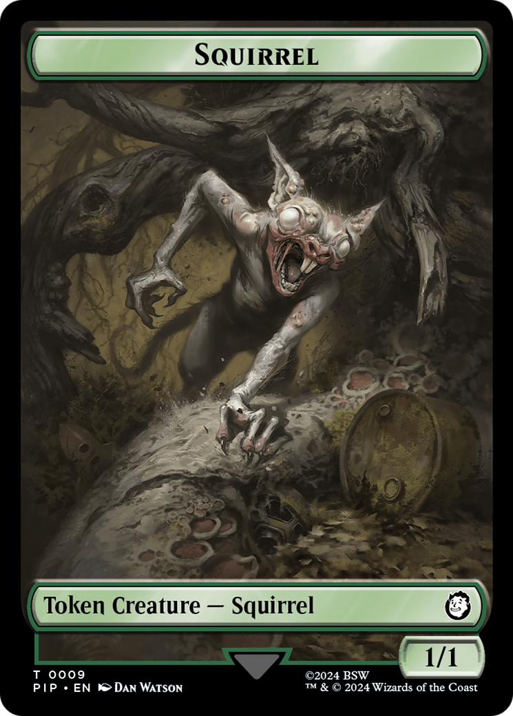 Radiation // Squirrel Double-Sided Token [Fallout Tokens] | Exor Games Summserside