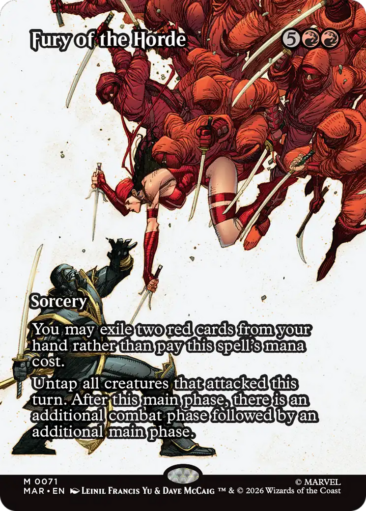 Fury of the Horde (Borderless) [Marvel Universe: Eternal-Legal] | Exor Games Summserside