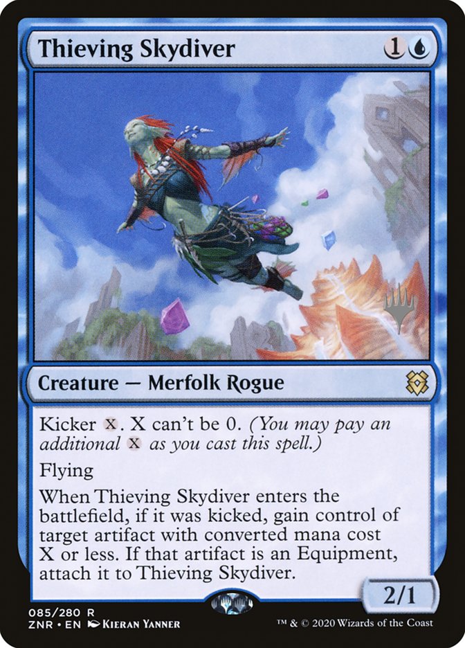 Thieving Skydiver (Promo Pack) [Zendikar Rising Promos] | Exor Games Summserside