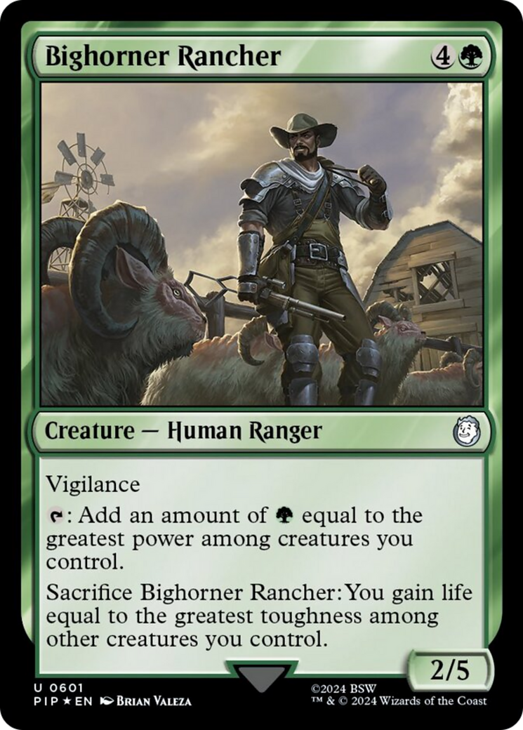 Bighorner Rancher (Surge Foil) [Fallout] | Exor Games Summserside