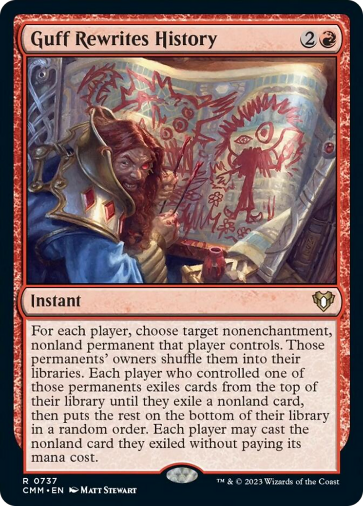 Guff Rewrites History [Commander Masters] | Exor Games Summserside
