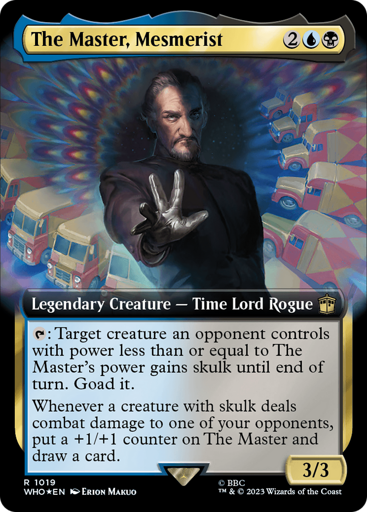 The Master, Mesmerist (Extended Art) (Surge Foil) [Doctor Who] | Exor Games Summserside