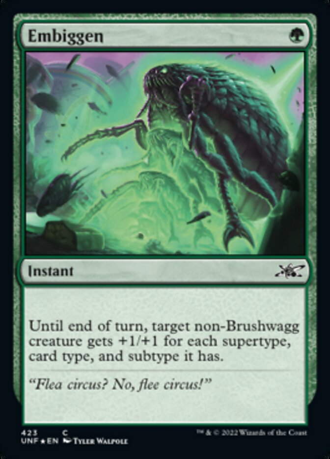 Embiggen (Galaxy Foil) [Unfinity] | Exor Games Summserside