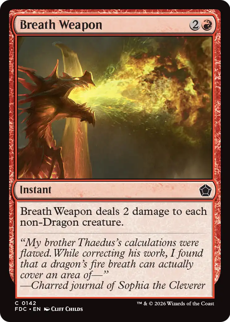 Breath Weapon [Foundations Commander] | Exor Games Summserside