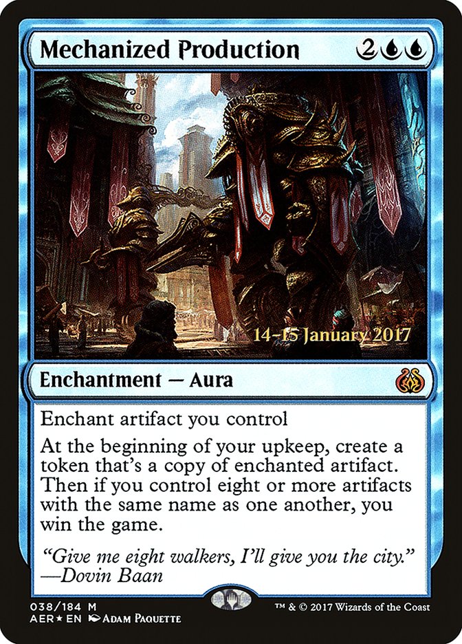 Mechanized Production [Aether Revolt Prerelease Promos] | Exor Games Summserside