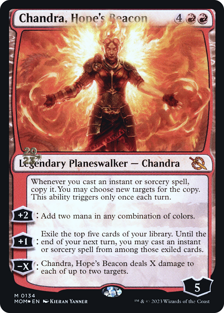 Chandra, Hope's Beacon [March of the Machine Prerelease Promos] | Exor Games Summserside