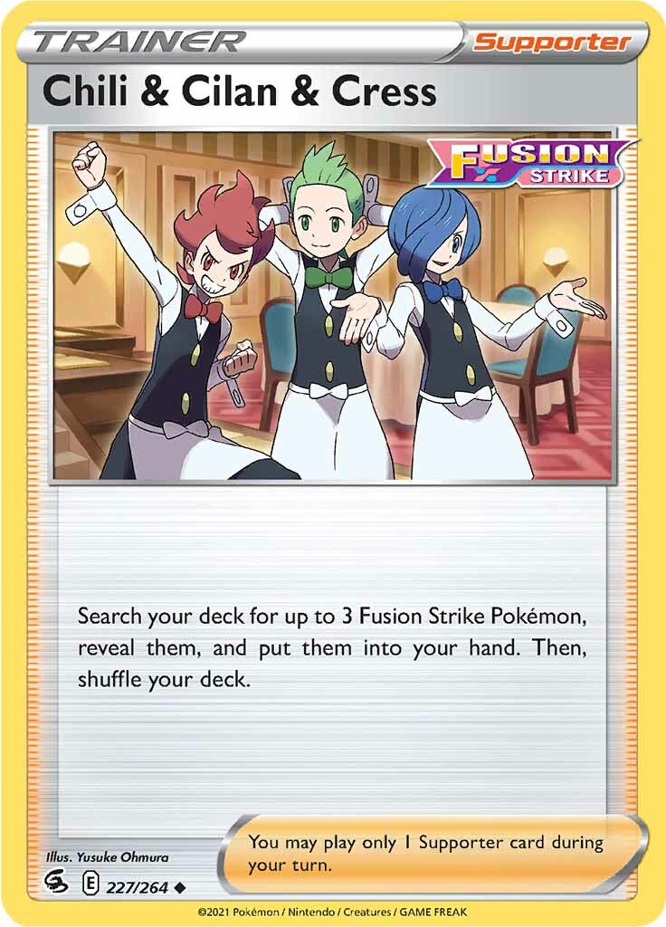 Chili & Cilan & Cress (227/264) [Sword & Shield: Fusion Strike] | Exor Games Summserside