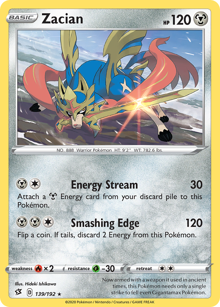 Zacian (139/192) [Sword & Shield: Rebel Clash] | Exor Games Summserside