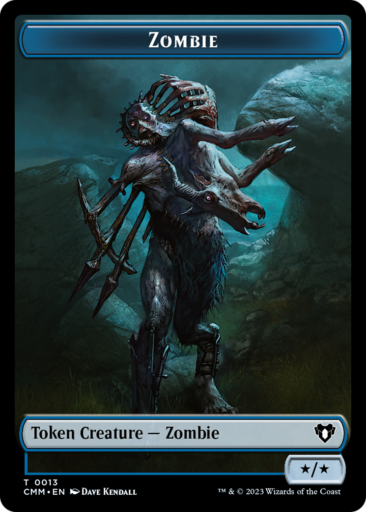 Zombie Token (13) [Commander Masters Tokens] | Exor Games Summserside