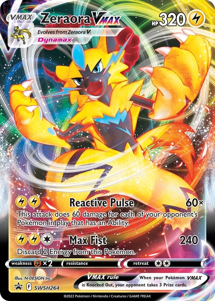 Zeraora VMAX (SWSH264) [Sword & Shield: Black Star Promos] | Exor Games Summserside