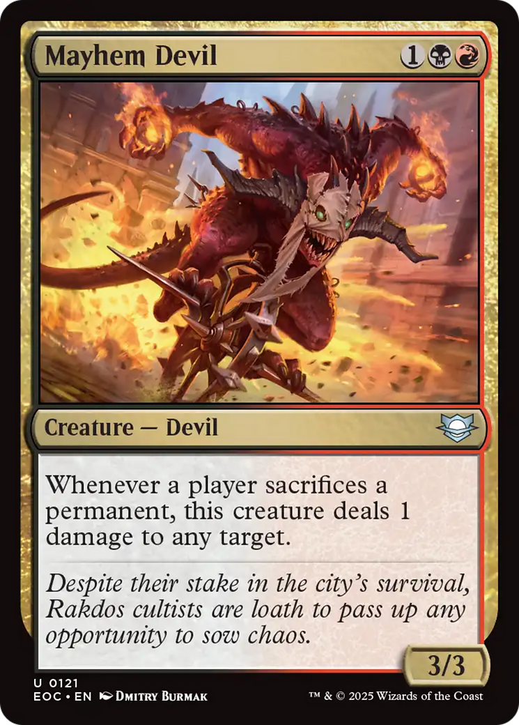 Mayhem Devil [Edge of Eternities Commander] | Exor Games Summserside