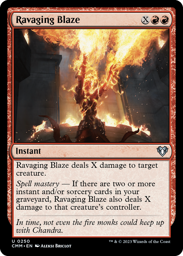 Ravaging Blaze [Commander Masters] | Exor Games Summserside