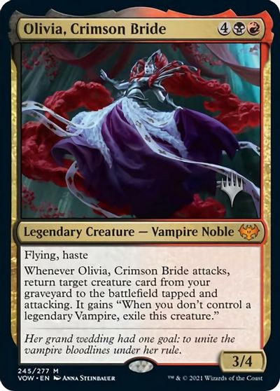 Olivia, Crimson Bride (Promo Pack) [Innistrad: Crimson Vow Promos] | Exor Games Summserside