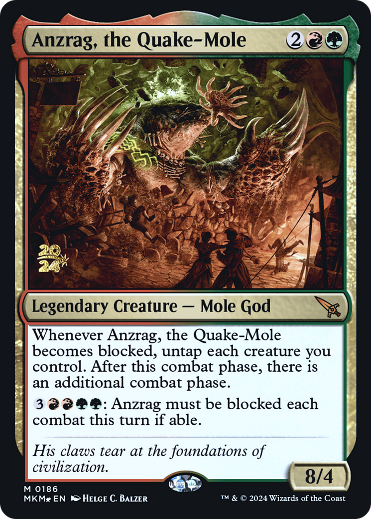 Anzrag, the Quake-Mole [Murders at Karlov Manor Prerelease Promos] | Exor Games Summserside