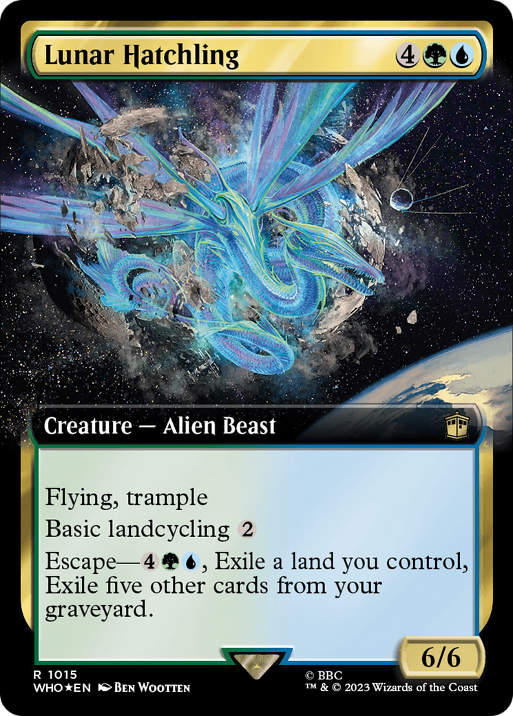 Lunar Hatchling (Extended Art) (Surge Foil) [Doctor Who] | Exor Games Summserside