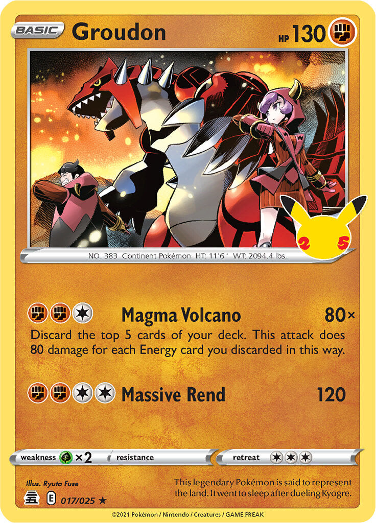 Groudon (017/025) [Celebrations: 25th Anniversary] | Exor Games Summserside