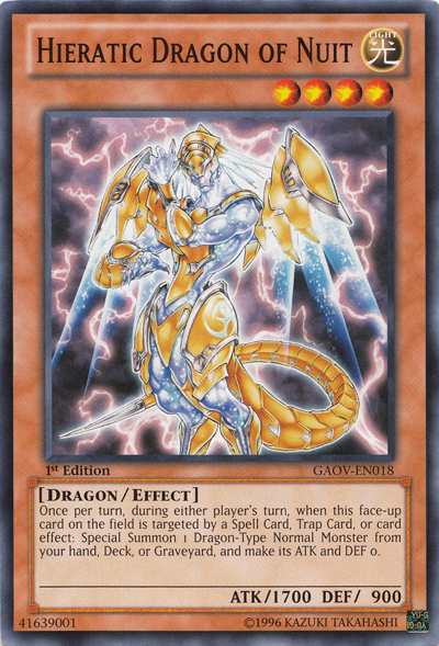 Hieratic Dragon of Nuit [GAOV-EN018] Common | Exor Games Summserside