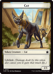 Cat (0027) // Phyrexian Goblin Double-Sided Token [Foundations Tokens] | Exor Games Summserside