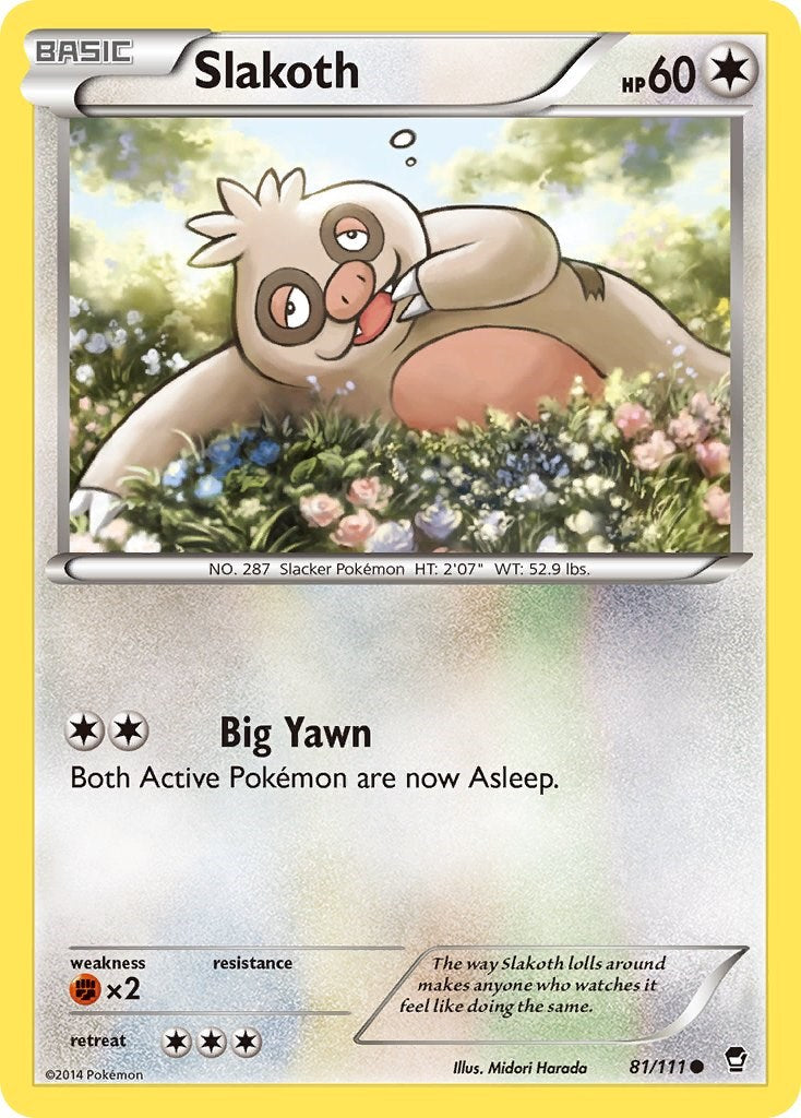 Slakoth (81/111) [XY: Furious Fists] | Exor Games Summserside