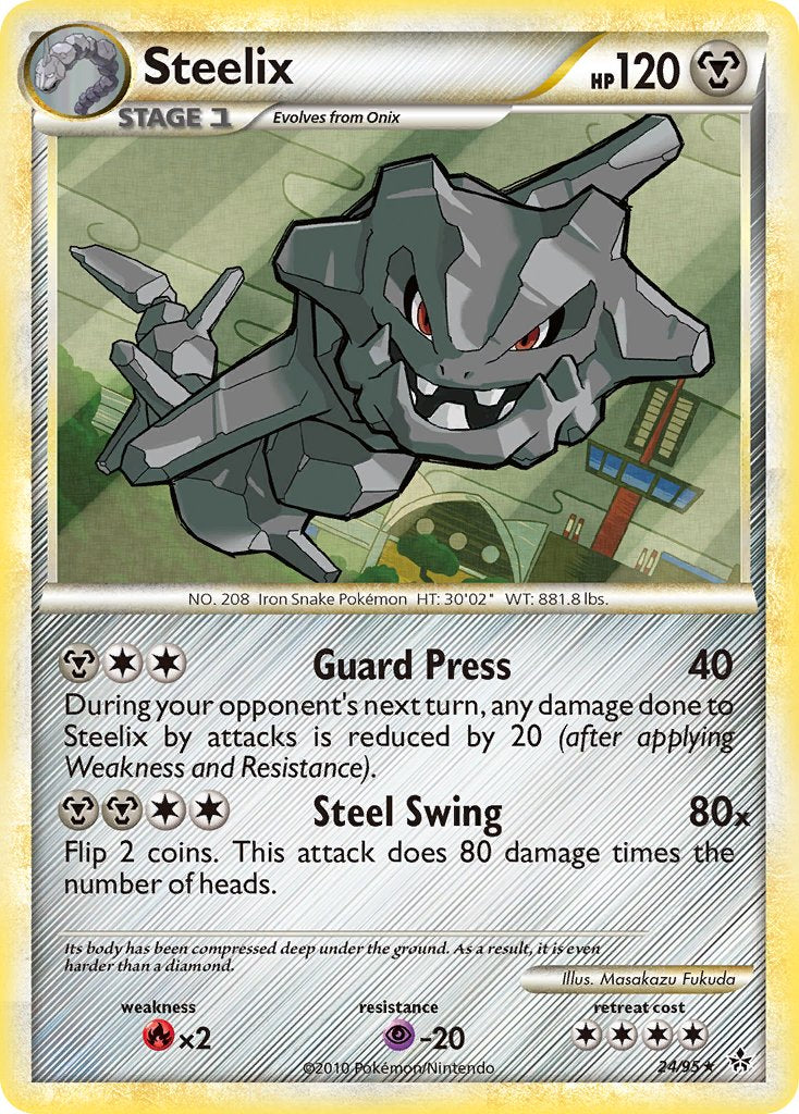 Steelix (24/95) (Theme Deck Exclusive) [HeartGold & SoulSilver: Unleashed] | Exor Games Summserside