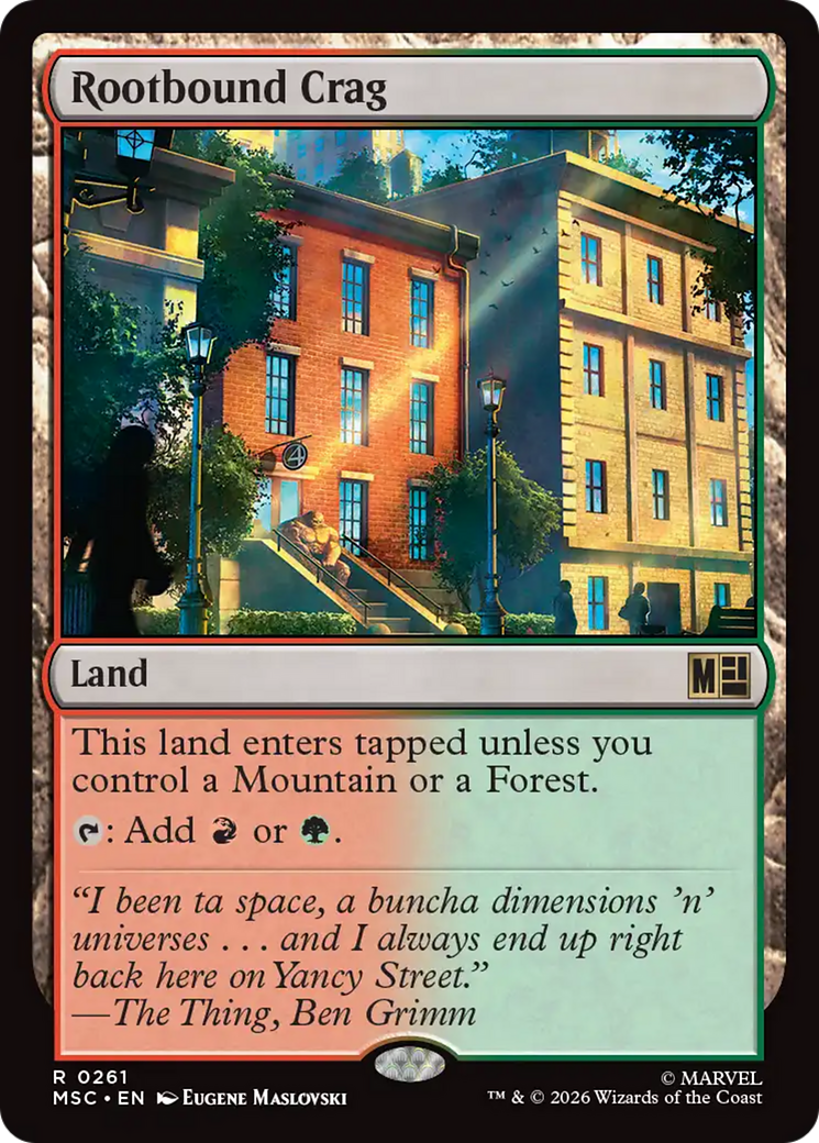 Rootbound Crag (Surge Foil) [Marvel Super Heroes Commander] | Exor Games Summserside