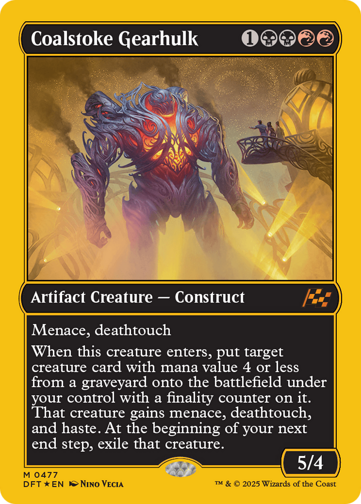 Coalstoke Gearhulk (First-Place Foil) [Aetherdrift] | Exor Games Summserside