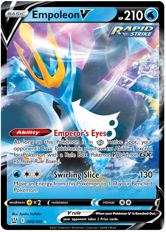 Empoleon V (040/163) [Sword & Shield: Battle Styles] | Exor Games Summserside