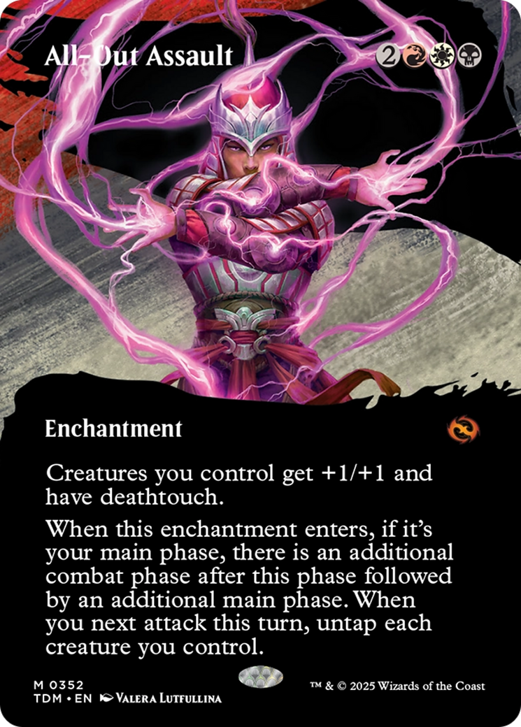 All-Out Assault (Borderless) [Tarkir: Dragonstorm] | Exor Games Summserside