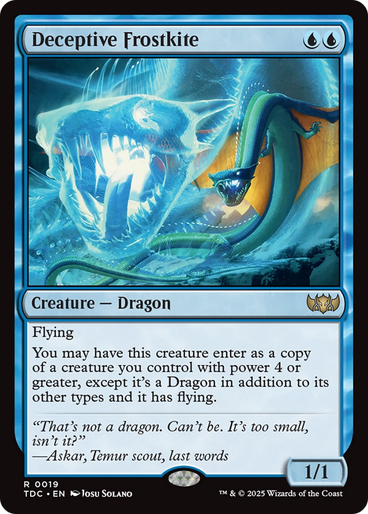 Deceptive Frostkite [Tarkir: Dragonstorm Commander] | Exor Games Summserside