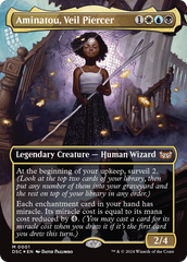 Aminatou, Veil Piercer (Borderless) [Duskmourn: House of Horror Commander] | Exor Games Summserside