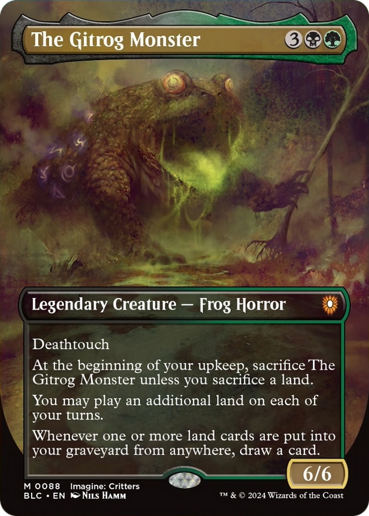 The Gitrog Monster (Borderless) [Bloomburrow Commander] | Exor Games Summserside